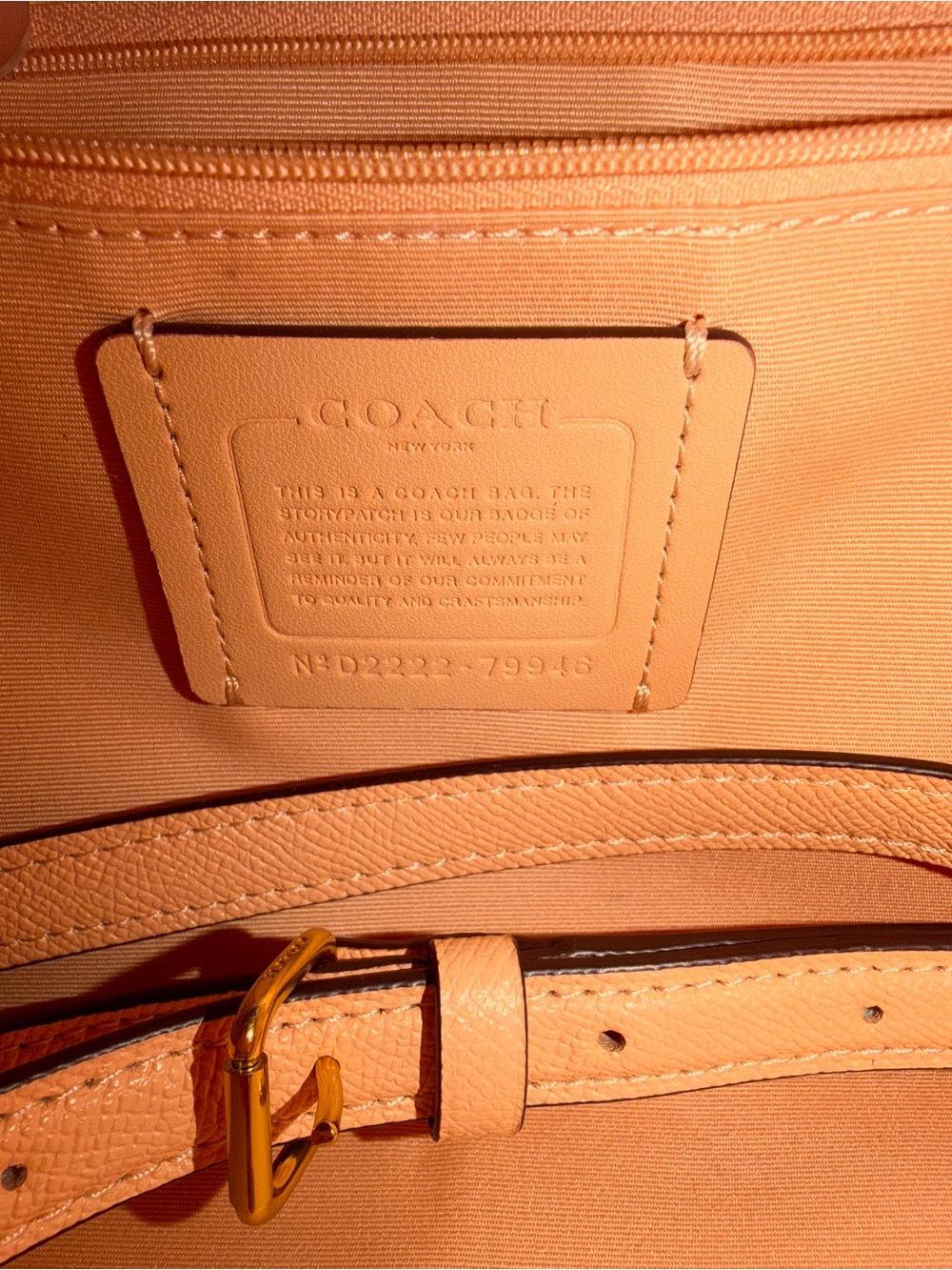 Coach Rowan Satchel Bag - Salmon Pink - Picture 4 of 6
